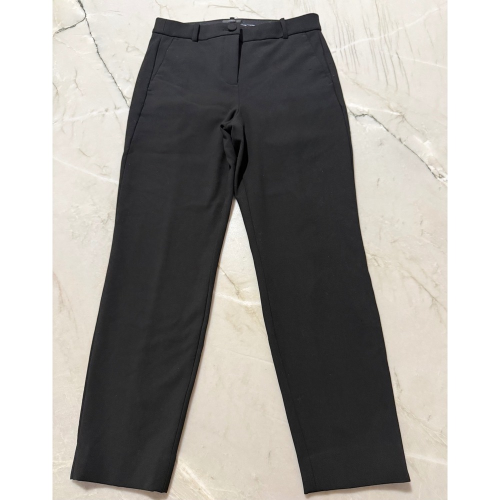 J.Crew High-Rise Cameron Pant Size 6 Black Ankle Slim Leg Stretch Work Trousers